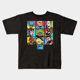 ECRUCOMICS FACES Kids T-Shirt